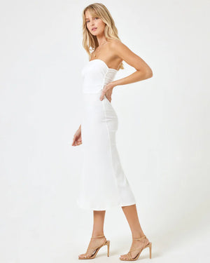 LSPACE Manaia midi dress-White