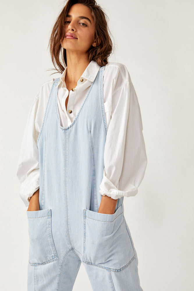 FREE PEOPLE High Roller Jumpsuit-Whimsy