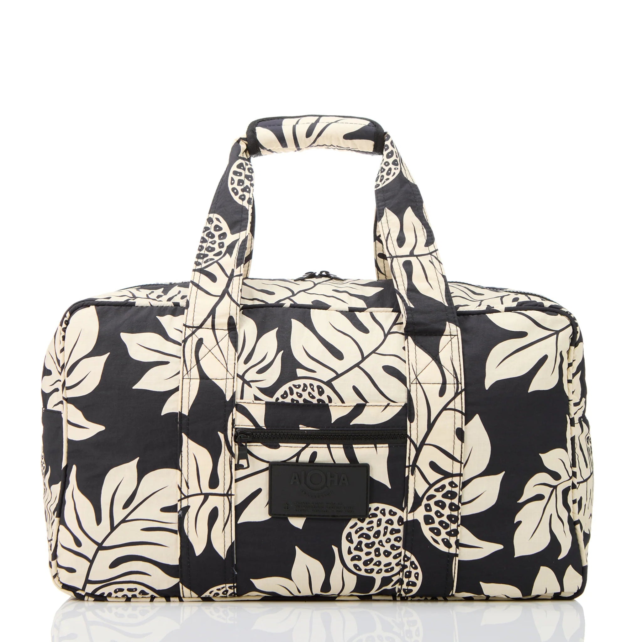 ALOHA COLLECTION Holomua Keep It Lt Weekender - Sand/Black – The ALOHA COLLECTION Holomua Keep It Lt Weekender - Sand/Black – The