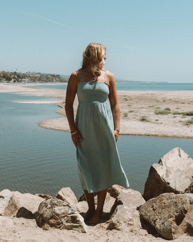 Billabong Off The Coast Dress-Blue Fog Billabong Off The Coast Dress-Blue Fog