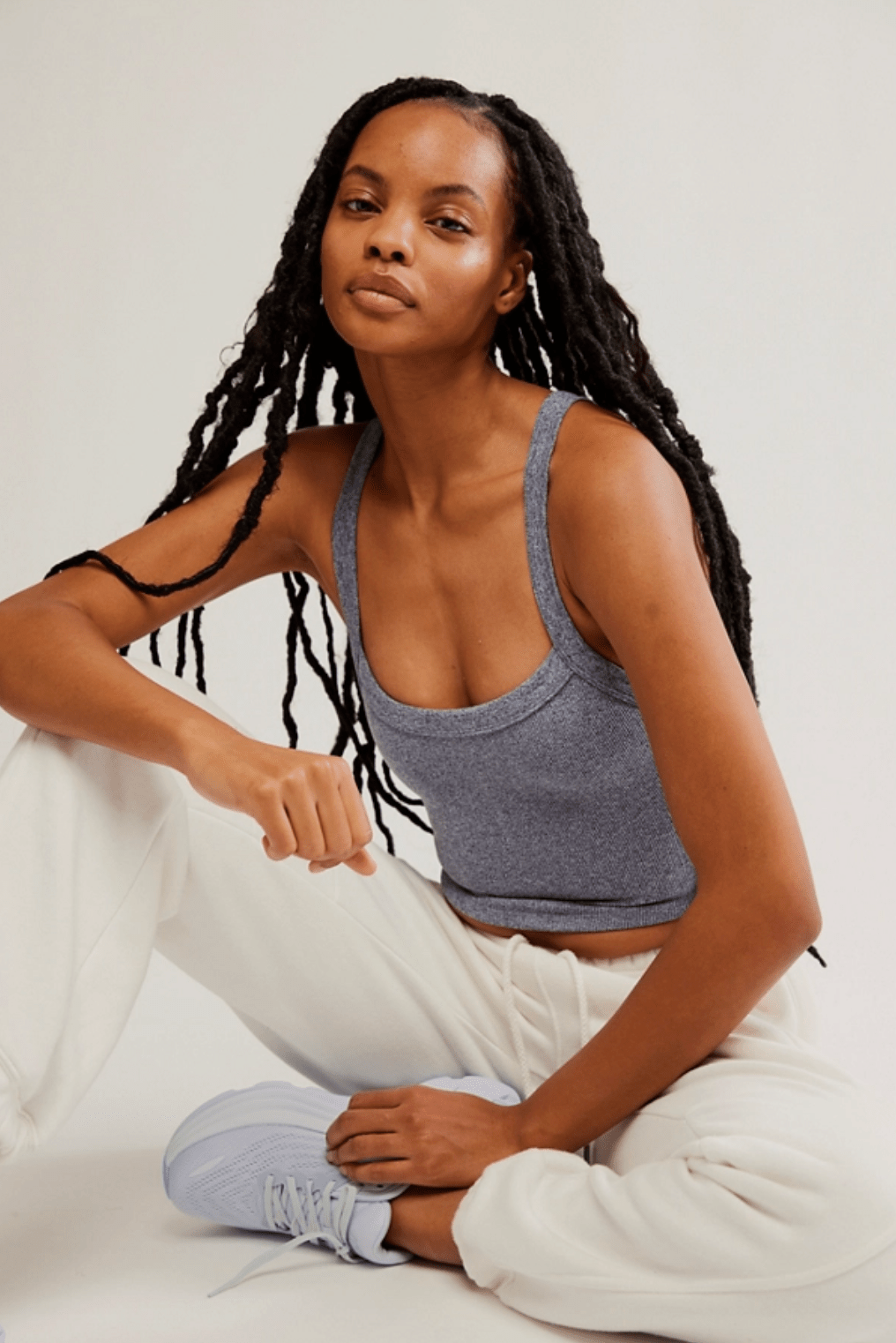 FREE PEOPLE All Clear Cami Solid - Heather Navy – The Salty Babe