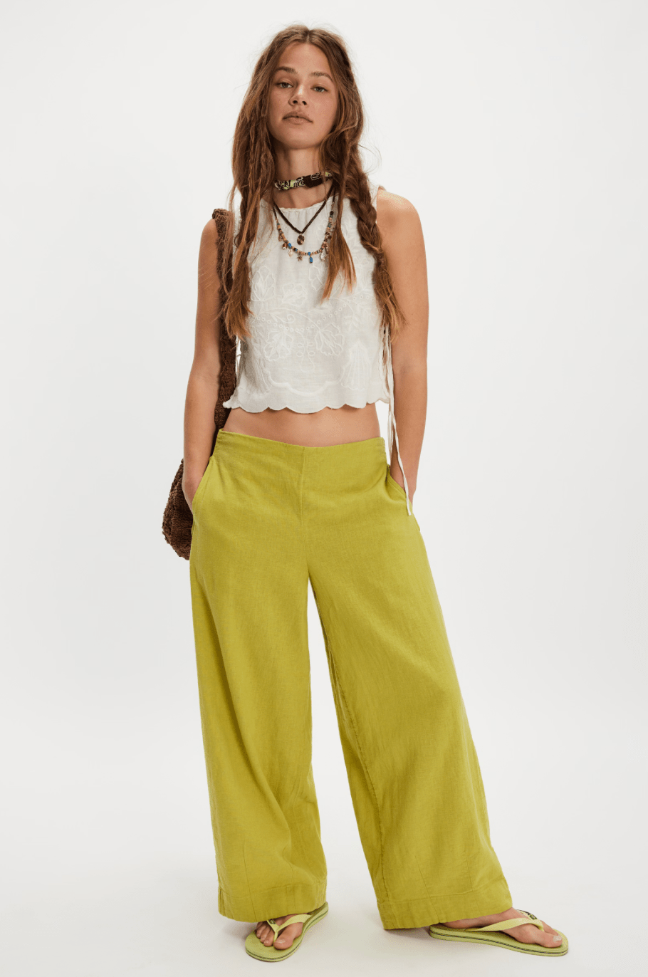 FREE PEOPLE Demi Cotton Linen Pants - Palma – The Salty Babe