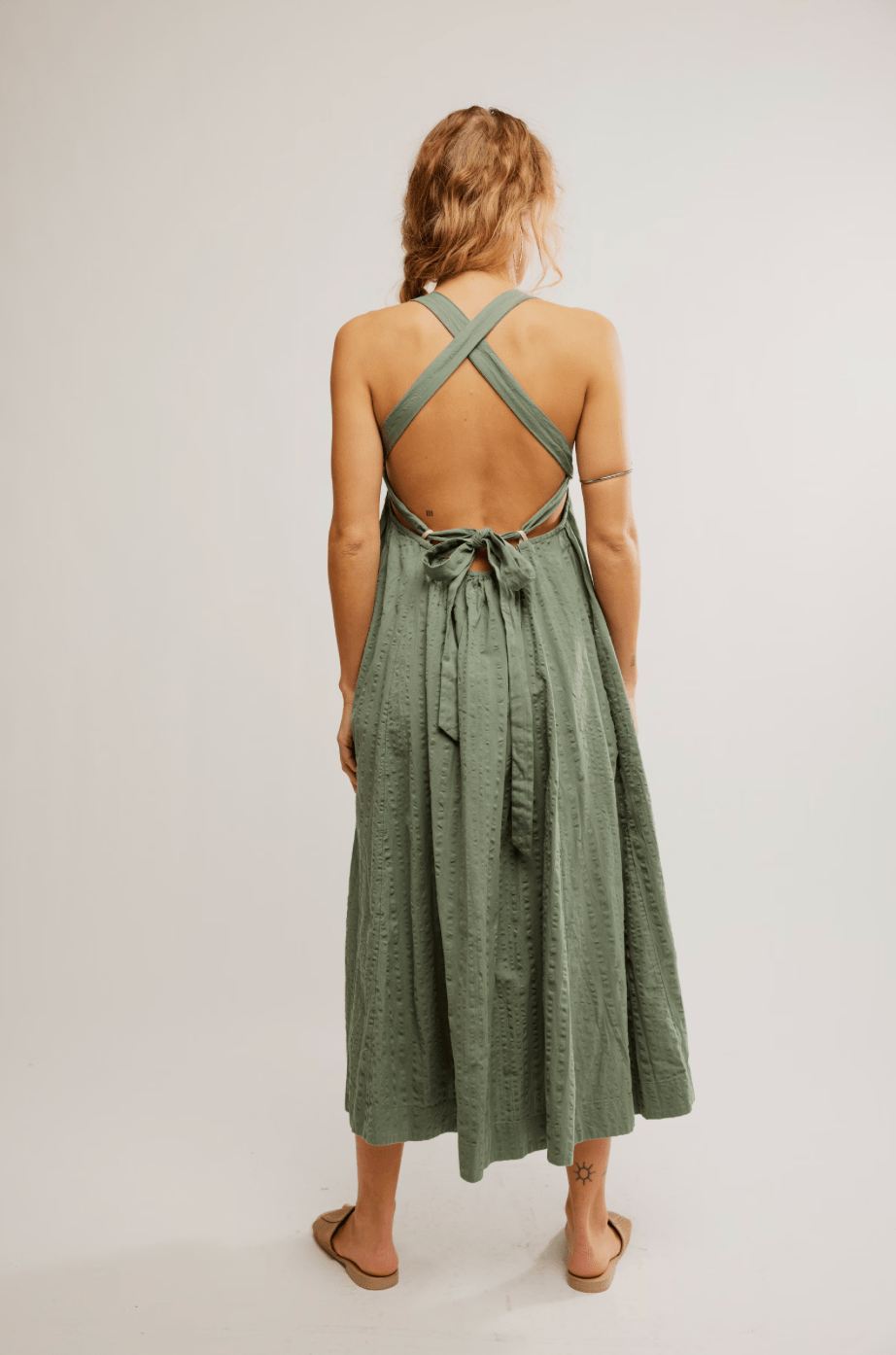 FREE PEOPLE Poppy Midi Dress - Lily Pad – The Salty Babe