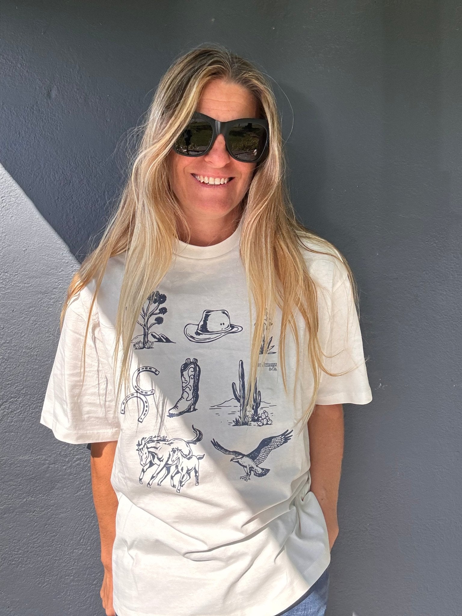 【オリーブ（37）】Crosby Stencil Print Relaxed LS Tee Saturdays NYC｜Crosby Stencil Print Relaxed LS Tee | Rakuten