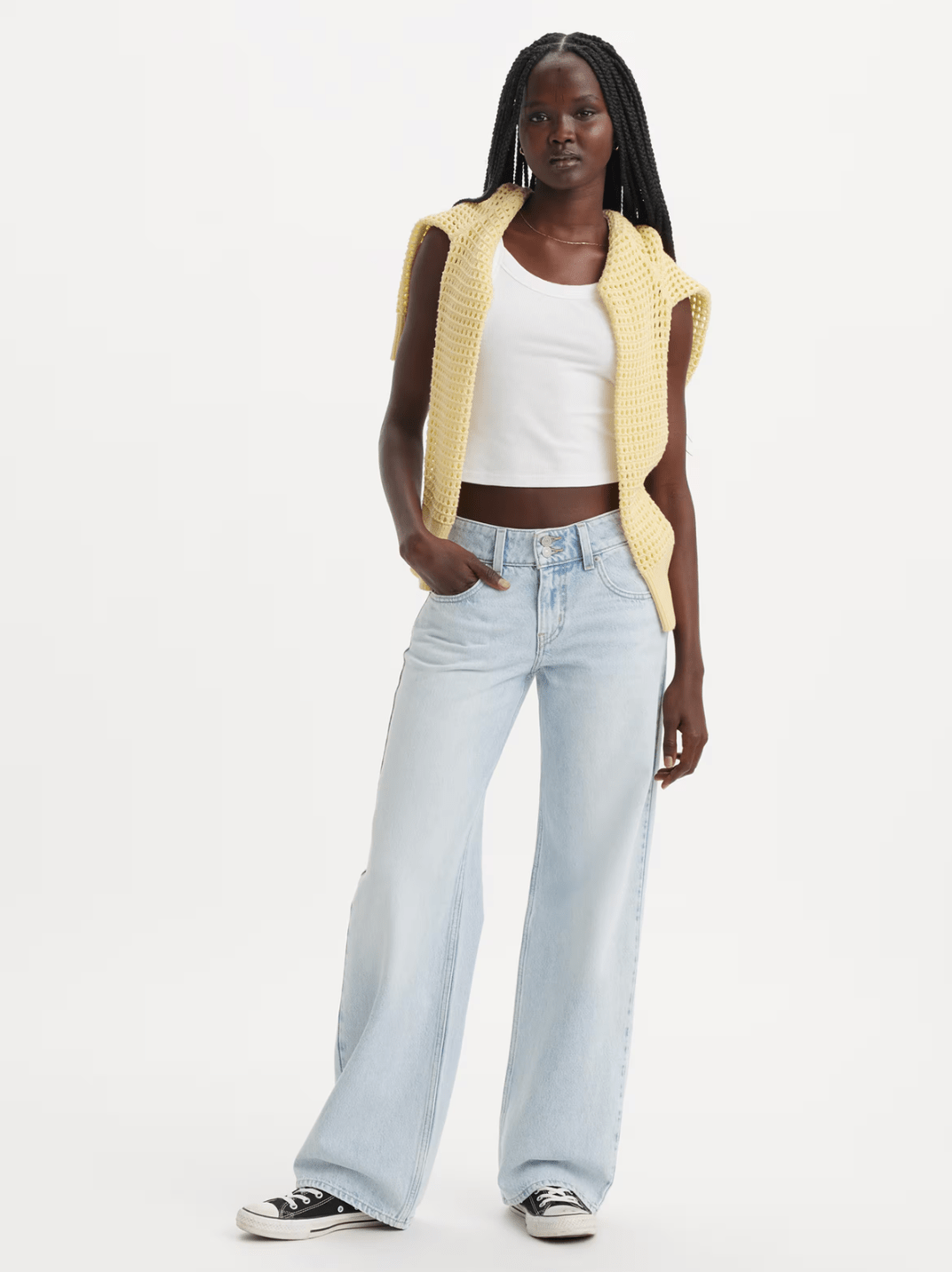 LEVI'S Superlow Loose Straight-Leg Jeans - Abraided Art – The