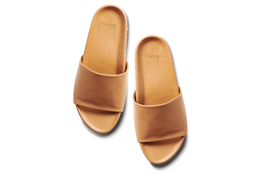BEEK Pelican Platform Slide Sandal-Honey