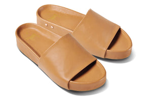BEEK Pelican Platform Slide Sandal-Honey