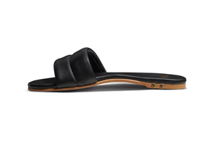BEEK Sugarbird Leather Slide Sandal-Black