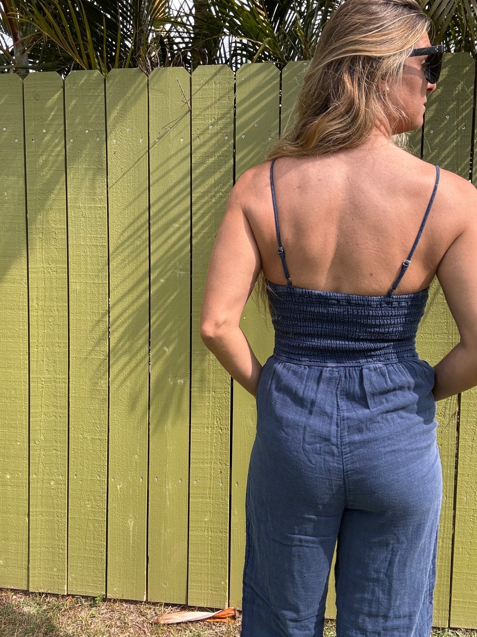 ZSUPPLY Santos Gauze Jumpsuit - Indigo – The Salty Babe