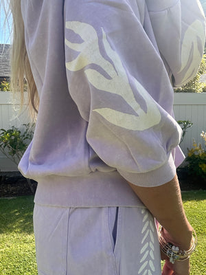 SABBI The Cali Jumper sweatshirt-Margie Lilac