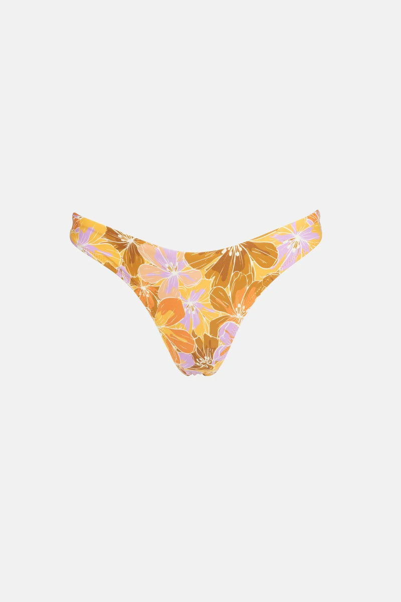 RHYTHM Mahana Floral hi cut bikini bottom | The Salty Babe