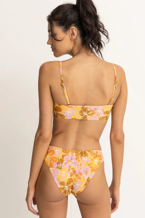 RHYTHM Mahana Floral bandeau bikini top