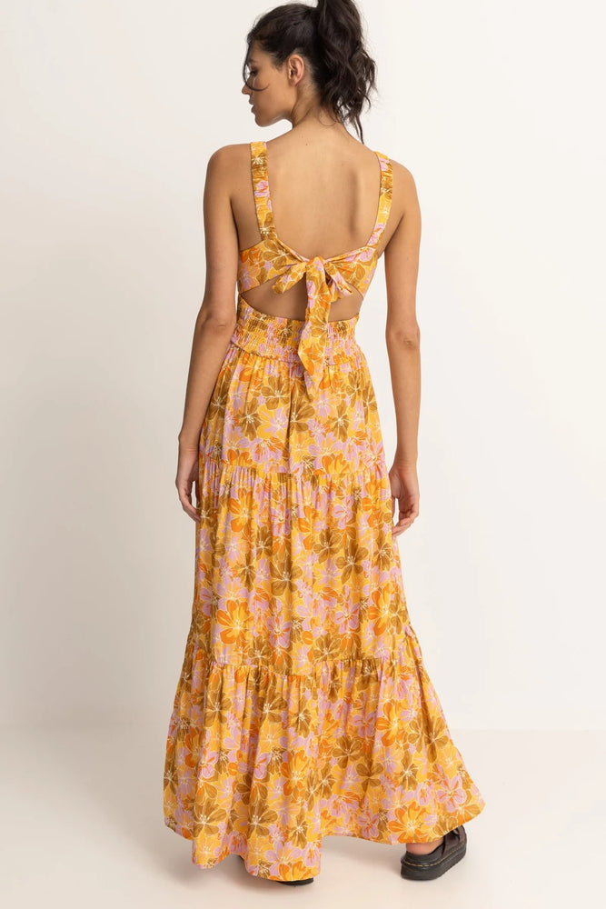 RHYTHM Mahana Floral tiered maxi dress