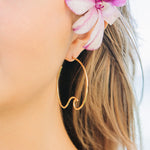 Peahi Wave Large C-Hoop Earrings