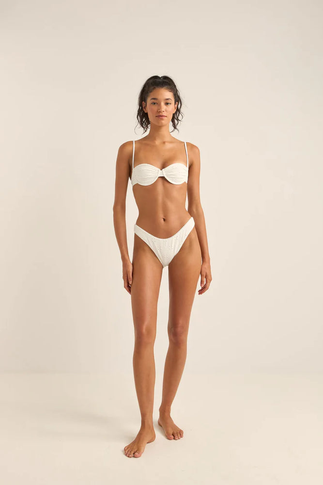 RHYTHM Brighton Eyelet Pico Hi Cut bikini bottom