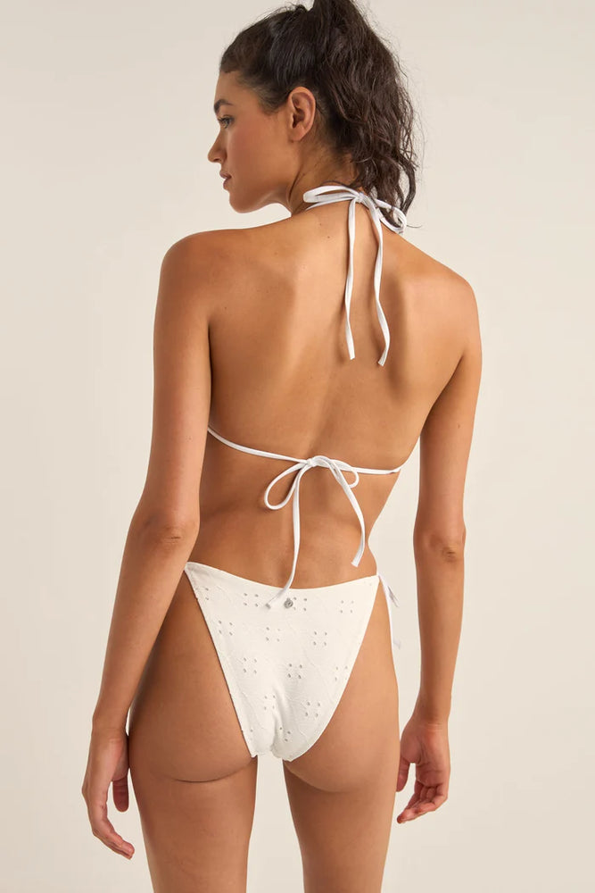 RHYTHM Brighton Eyelet Slide Tri bikini top