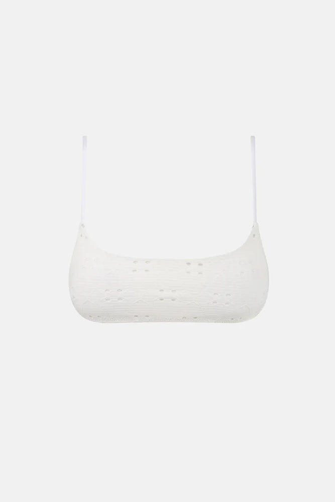 RHYTHM Brighton Eyelet Crop Bralette bikini top