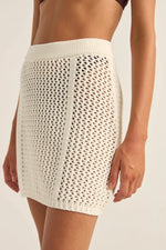 RHYTHM Seashell Crochet Mini Skirt