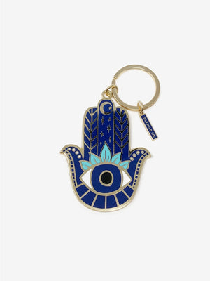 Hamsa metal keychain