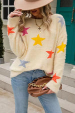 Multi Star fuzzy sweater