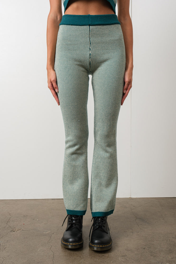 Forest Stripes knit pant