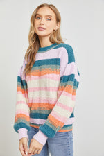 Sunsets striped sweater
