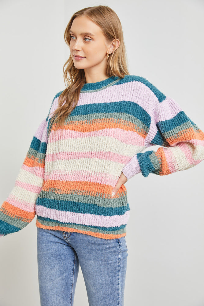 Sunsets striped sweater