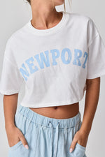 Newport crop tee