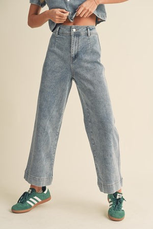 Feeling It cropped denim pant