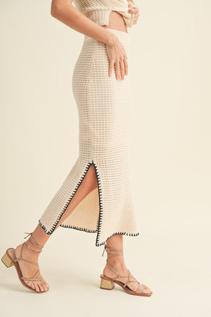 Make My Day crochet maxi skirt