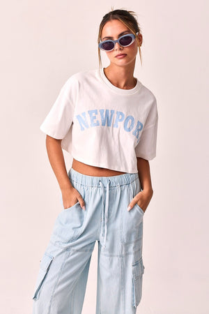 Newport crop tee