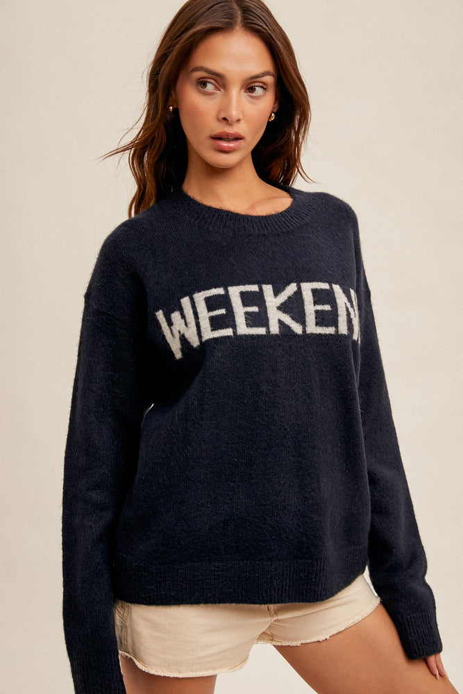 Weekend Plans sweater