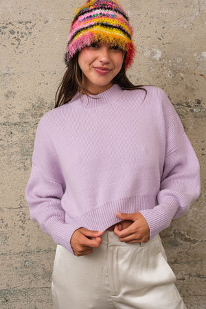 Macha Lilacs cropped sweater