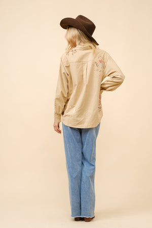 Ride Em Cowboy Embroidered Shirt