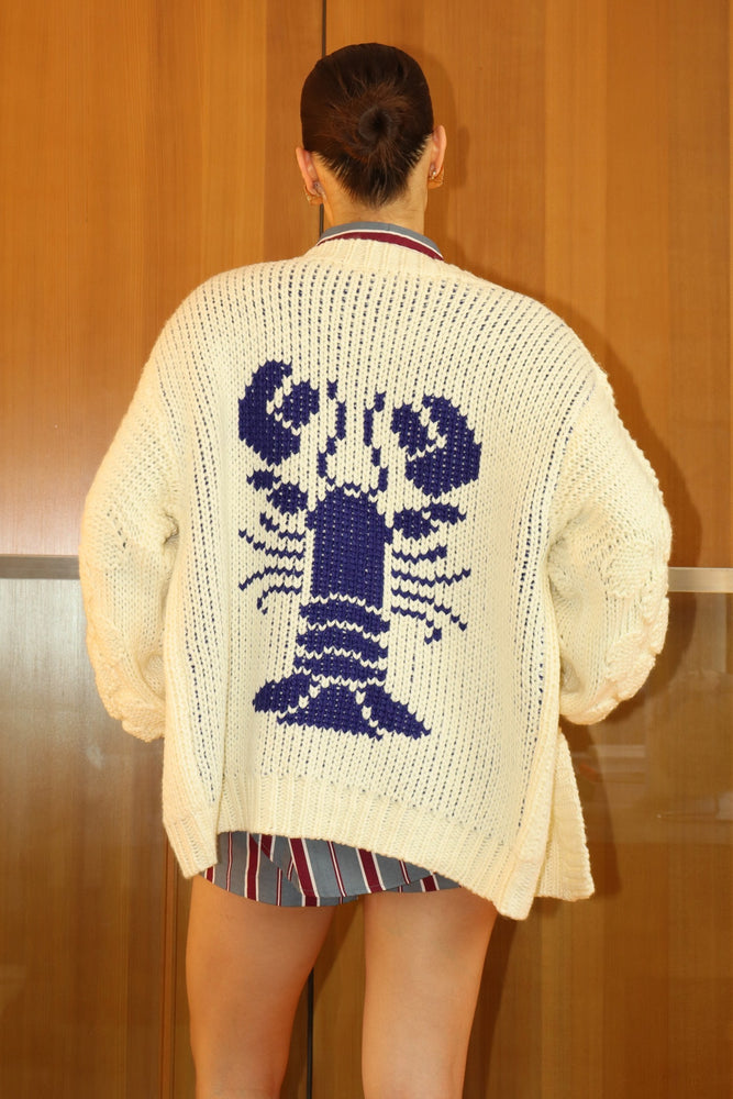 Robster Lobster cardigan sweater