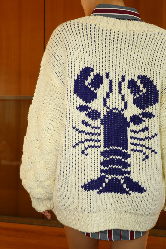 Robster Lobster cardigan sweater