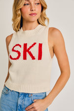 SKI knit sweater tank