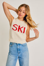 SKI knit sweater tank