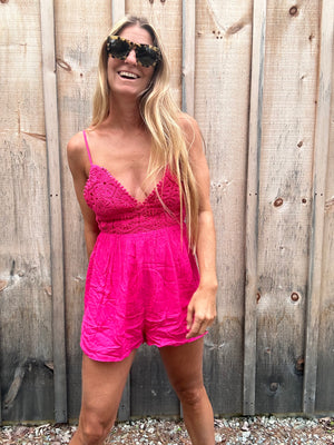 Serena laced romper