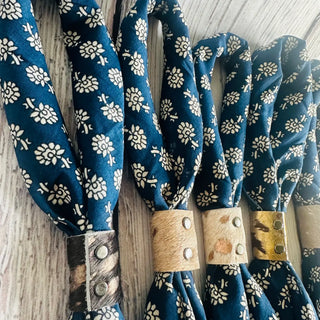 Blue Floral Bandana