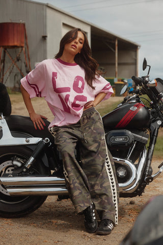 SABBI Raving Heart Pants in Camo 