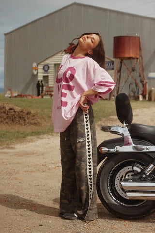 SABBI Raving Heart Pants in Camo 