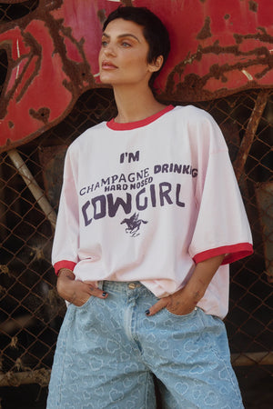 SABBI Hard Nose Cowgirl oversized tee