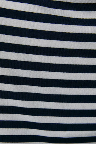 Navy-White Striped Tee- Salty Babe Tees