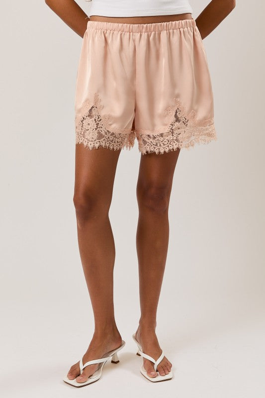 Orange Lace Shorts - Salty Babe Shorts