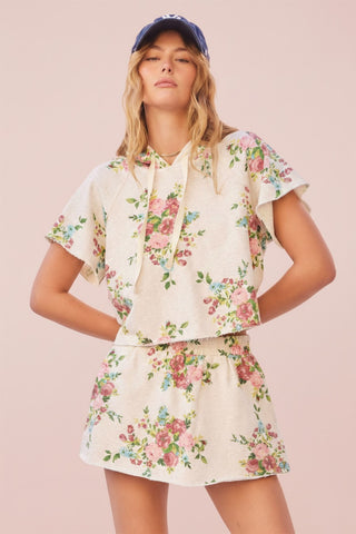 Floral Printed Hoodie - Salty Babe Hoodies