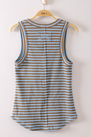 Striped Tank Top - Salty Babe Tank Tops