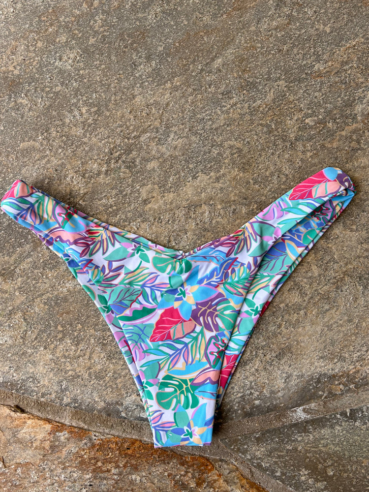 Hawaiian Leaves Cheeky V bikini bottom