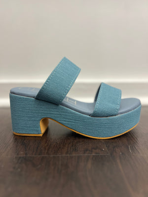 MATISSE Ocean Ave platform sandal-Denim