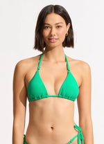 SEAFOLLY Sea Dive slide tri bikini top-Jade